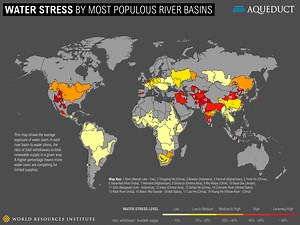 The World’s Most Water-Stressed Rivers (Including Two in the U.S.)