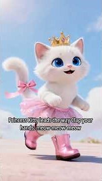 Princess Kitty Song for Kids 🐱🎶 | Cute Cat Princess & Fun Sing Along Adventure