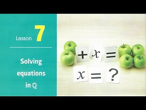 Prep1\\ Math 2024 - 2nd term\\ Unit 1.7\\ Solving equations in Q.