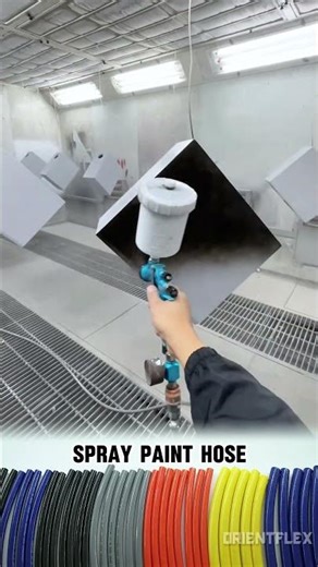 Spray Painting Hose Demo Professional Results for Industrial Coatings #shorts #painting #hose #tools