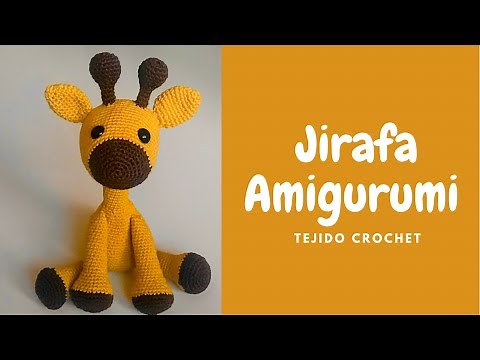 Crochet Tutorial: Amigurumi Jirafa cuernos y orejas paso a paso
