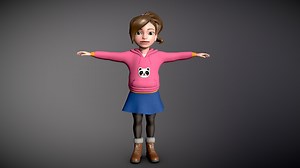 "Little Girl" - 3D model by ELYNE