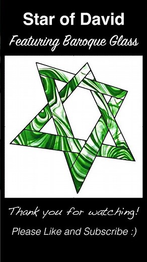 Star of David Stained Glass Pattern~ Featuring Baroque Glass