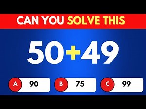The Ultimate Math Quiz: 50 Sum Questions from Easy to Impossible! 🧠