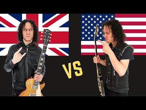 BRITISH Heavy Metal vs Heavy Metal USA (Guitar Riffs Battle)