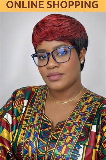 Short Human Hair Crimson Crown Confidence Wig – Bold Beauty in Every Strand - Etsy