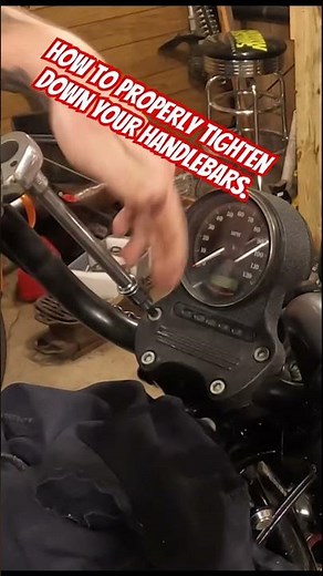 How to properly tighten down the handlebars on your motorcycles. No thread locker. No tape.
