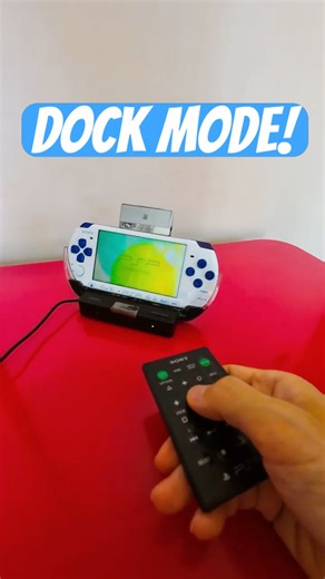 PSP Dock Mode Activated! Remote Control Test