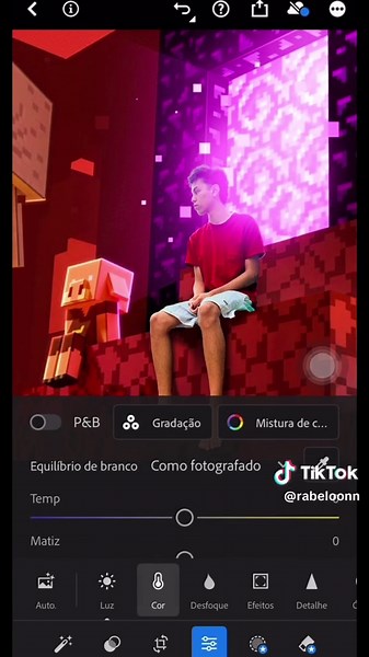 Como Editar Fotos com Efeito Minecraft e Photoshop