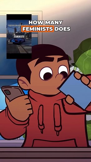 Feminist light bulb question #darkhumor #darkjokes | felleanimated