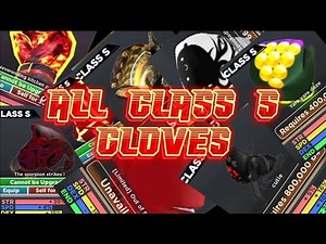 All class S gloves (Roblox Boxing League)