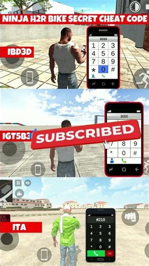🏍️ Ninja H2R Cheat Code 😱 | Indian Theft Auto vs IB3D vs Car & Bike Simulator