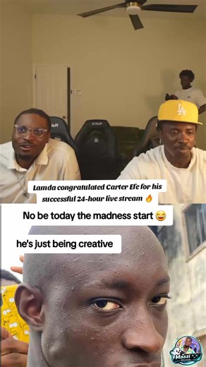 Lamda Congratulates Carter Efe on 24-Hour Livestream