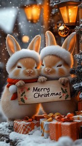 159K views · 15K reactions | Bunnies loving Christmas ❤️ #bunny #cute #christmas #fantasy #fblifestyle | Fantasyspire AI | Facebook