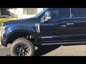 2021 Ford f350 platinum tremor with 2.5 inch leveling kit.