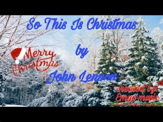 So This Is Christmas by John Lennon (Lyrics) | Cliff Medney