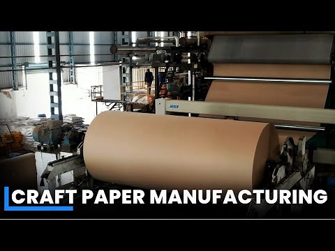 Crafting of Eco-Friendly Paper | How Craft Paper Made Inside Factory | Manufacturing Process