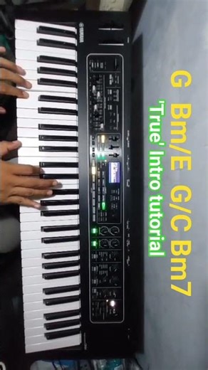 True (Spandau Ballet) keys intro