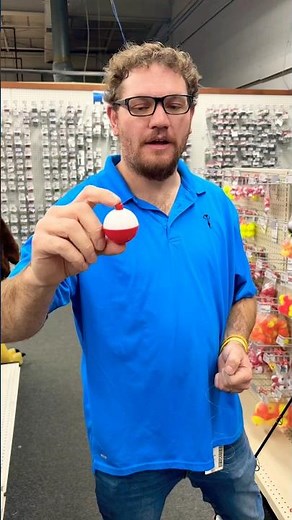 Matt shows you how to tie a #bobber on your line! #fishing #shorts