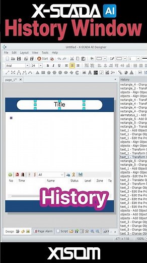 X-SCADA AI: History Window