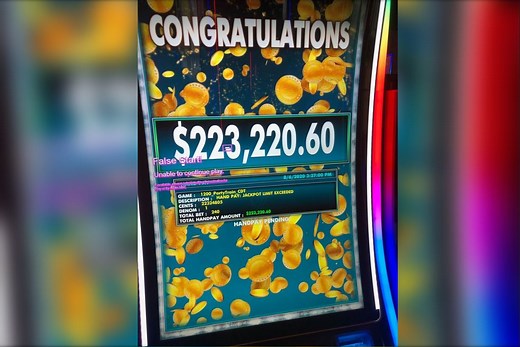 Player wins more than $223K at Rosie’s Gaming Emporium