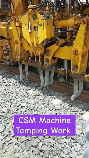 CSM 9-75 Machine Tamping Work #indianrailways #railwayinfrastructure #maintenance