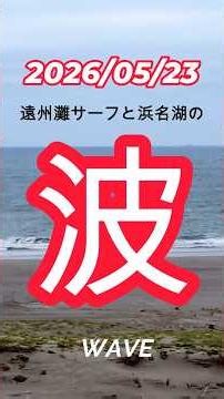 2026/05/23 17:30 遠州灘サーフと浜名湖の波の状況 #fishing #釣り #海況 #遠州灘 #波 #surffishing #shorefishing #shorts