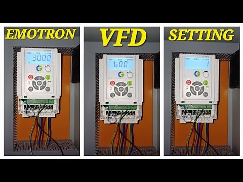 CG Crompton Greaves VFD emotron Settings. #Hvacsupporttechie