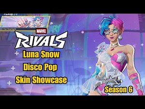 Luna Snow | Disco Pop Skin Showcase | Marvel Rivals Gameplay Season 6