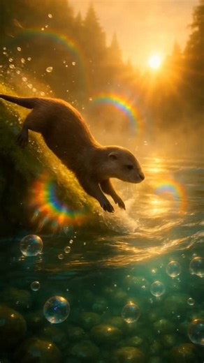 Otters: The Masters of Play and Flow 🦦🌎🌞✨ Some creatures survive. Otters celebrate existence. They remind us that play, curiosity, and unity are not distractions from evolution, they are evolution. #Otter #Nature #HigherFrequency #Animals #Joy | Eric Montross