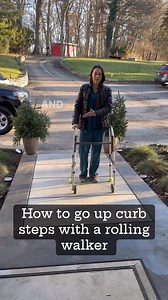 30K views · 483 reactions | How to go up curb steps with a walker....