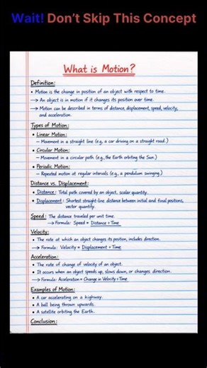 What is Motion? | Definition & Basic Concept | Physics