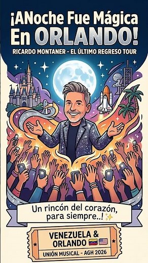 Ricardo Montaner hizo vibrar a todo Orlando 🎶👑 #baladasromanticas #ricardomontaner #live