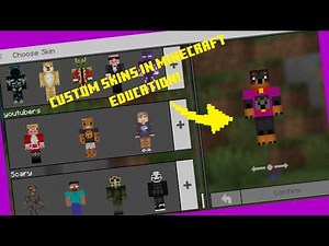 How To Get Custom Skins in Minecraft Education!