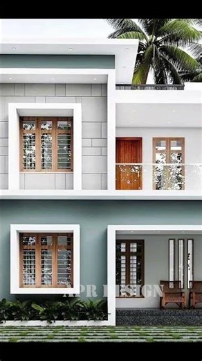 Double floor house front elevation design / #aprdesign06 #shorts #home #ahhomedesigner #housedesign