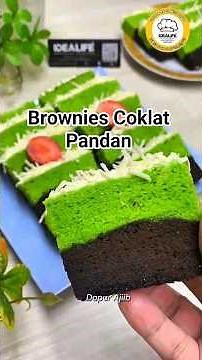 Pandan chocolate brownies #steamedbrowniesrecipe #chocolatebrownies #steamedbrownies