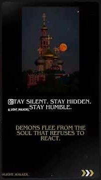 Every time you sin, it’s cause the Demons won that battle through depression anxiety angry. pray 🙏
