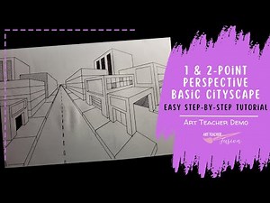 1 & 2-Point Perspective Cityscape | Step-by-Step Tutorial | Beginner Friendly