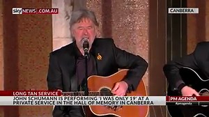 John Schumann performs his song ‘I was only 19’ on the eve of the anniversary of one of the most extraordinary battles in Australia’s history, Long Tan, where 108 Australians encountered 2,500 enemies, and won. | Sky News Australia