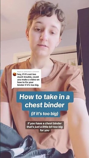 How to take in a chest binder from the side #trans #nonbinary #sewing #sewingtutorial