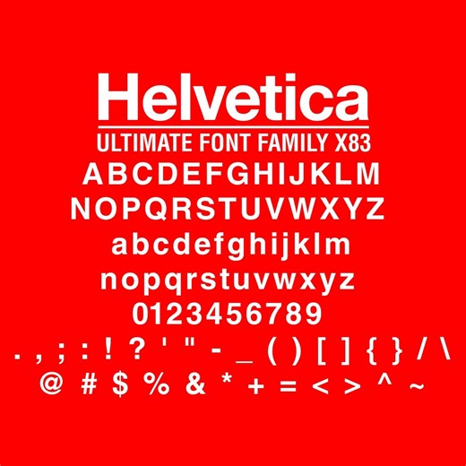 Helvetica Font Bundle, Helvetica Neue Complete Pack, Sans Serif Font Family, OTF TTF Fonts Digital Download Instant Access Typography Design - Etsy
