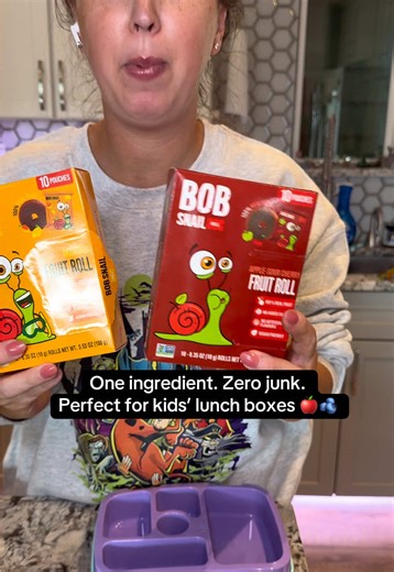 Snack hack for moms 🙌 These Bob Snail fruit rolls are literally made from ONE ingredient—just real fruit. 🍓🍏 No added sugar, no gluten, no nuts, just pure goodness kids actually love. Toss in the lunch box and call it a win! Gotta love free shipping too ✈️@Bob Snail #healthysnacks #fruitrollup #lunchbox #kidssnacks #snackideas