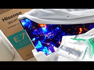 Hisense E7 Unboxing + Setup with 4K Demo