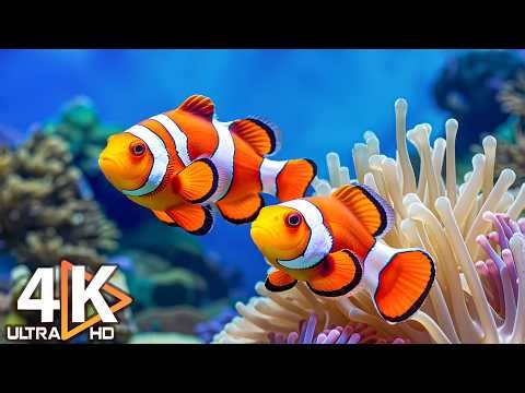 The Best Aquarium 4K Ultra HD 🐠 Beautiful Coral Reef Fish - Relaxing Music for Deep Sleep #12