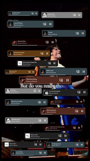 Always on repeat: “Hello Love” and “Forever and a Day” 🧡🔥 #bensonboone #favoritealbum #relatable? #fireworksandrollerblades #fyp