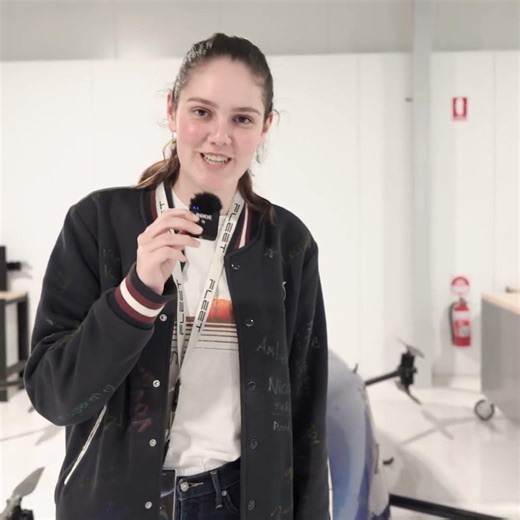 Next generation walks through the door 🚀 ‪@Airspeeder‬ ‪@alaudaaeronautics‬ #stem