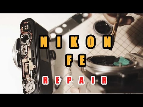 [Junk] I repaired, replaced the felt, and cleaned my Nikon FE film camera because the shutter wou...