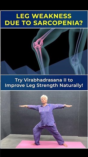 Leg Weakness? Fix It with This 1 Yoga Pose | Sarcopenia Explained #legweakness