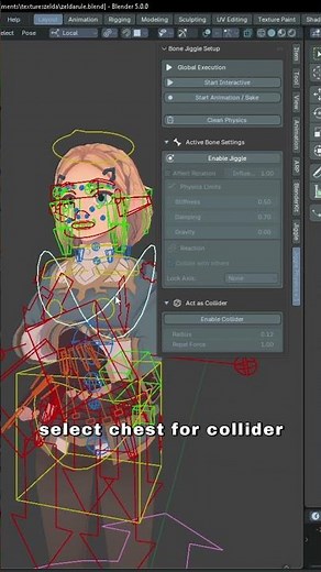 Jiggle Physics tutorial blender