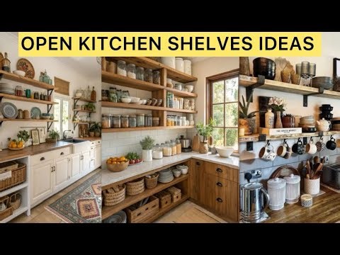 Budget Open Kitchen Shelves That Look High-End